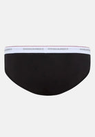 DSQUARED2 Slip (3pz) neri da uomo con fascia elastica logata DCX300060 001 DSQUARED2 