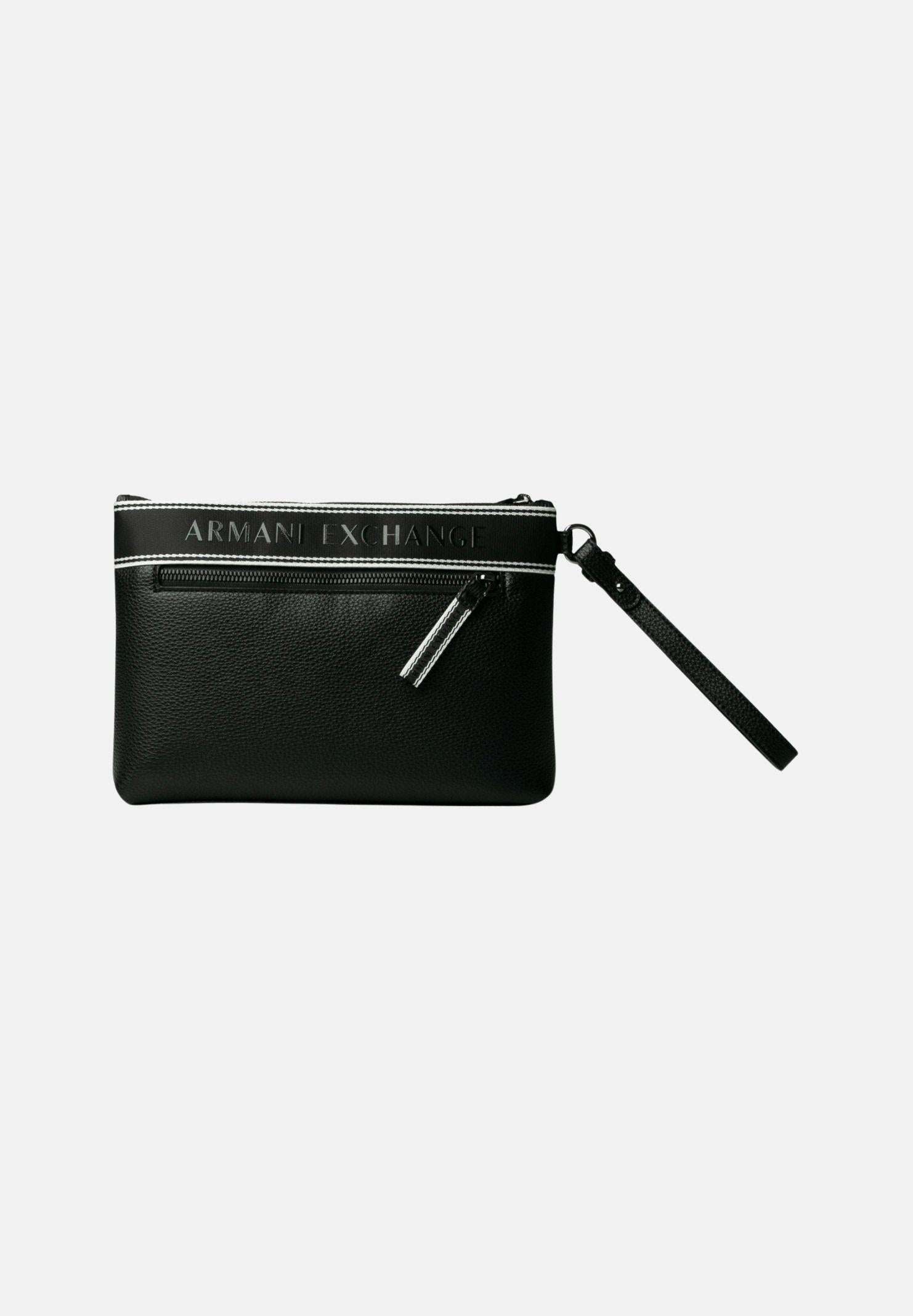 ARMANI EXCHANGE Pochette nera da uomo con logo XM002835AF22662 UC001 ARMANI EXCHANGE 