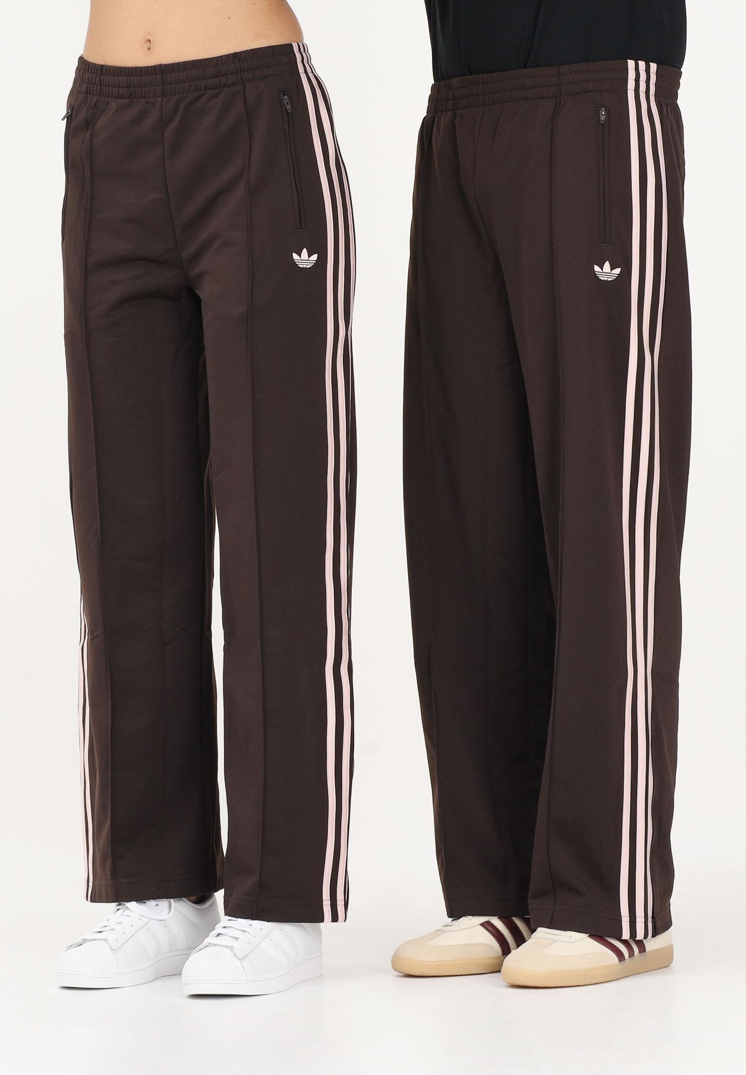 ADIDAS ORIGINALS Pantalone sportivo CLASSIC marrone e rosa per uomo e donna KD3664 . ADIDAS ORIGINALS 