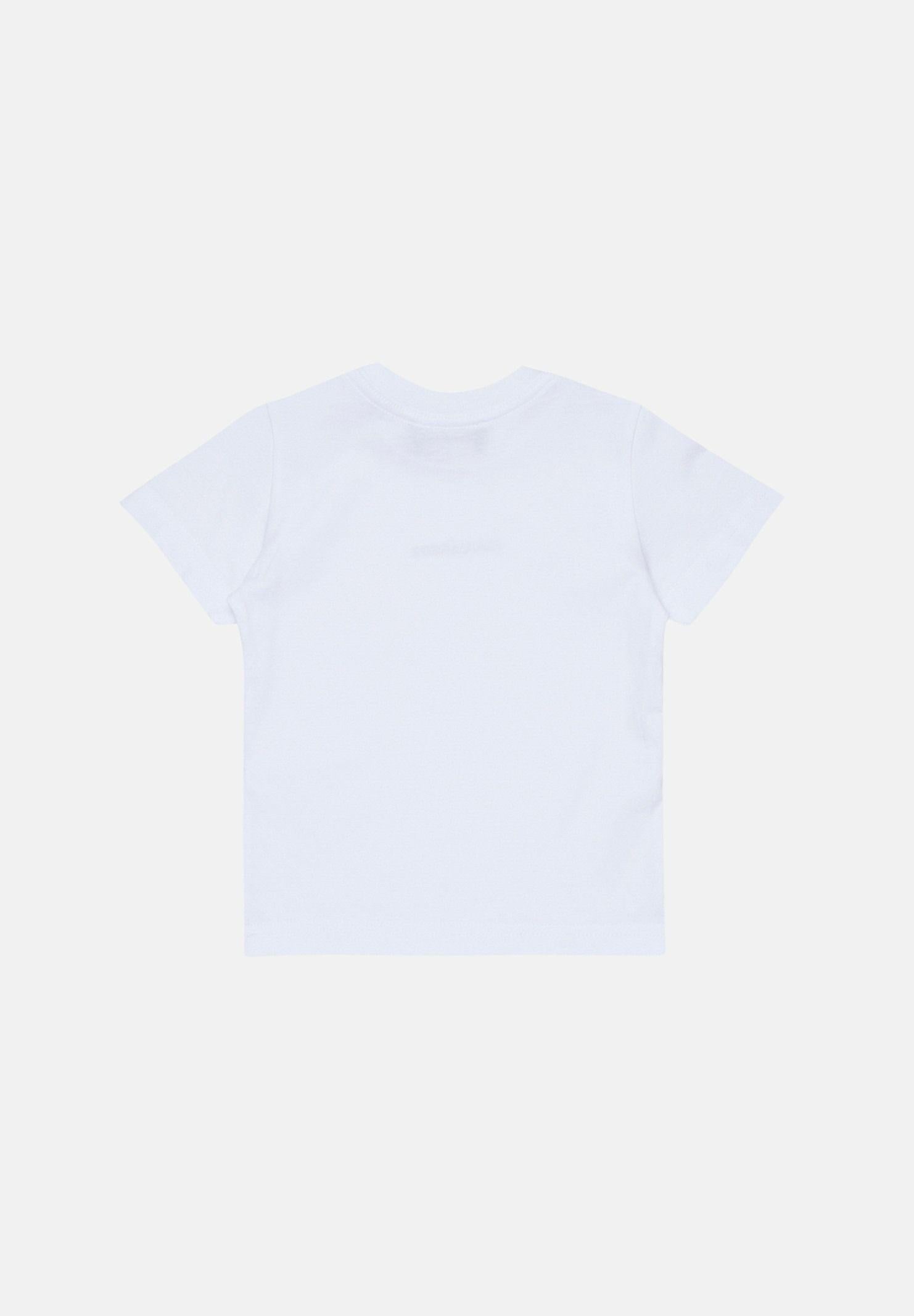 DSQUARED2 T-shirt a manica corta bianca da neonato con logo DQ2853D004G DQ100 DSQUARED2 