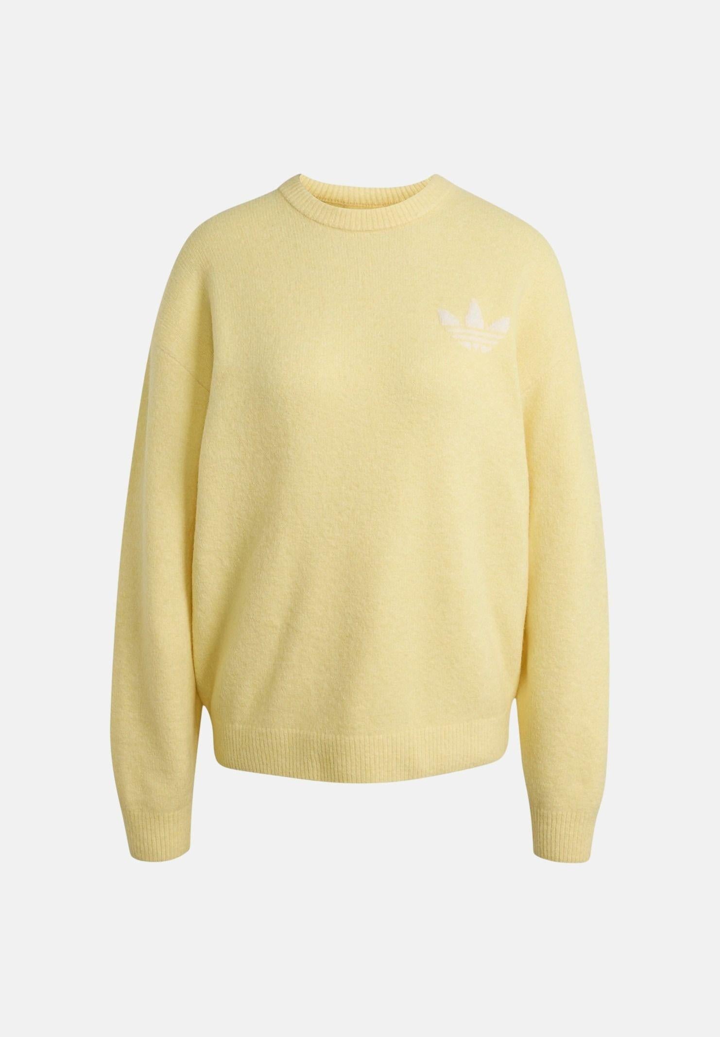 ADIDAS ORIGINALS Maglione girocollo Athletic Dept Knitted giallo per uomo e donna LD4476 . ADIDAS ORIGINALS 