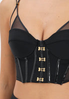 ELISABETTA FRANCHI Corpetto nero da donna TO04057E2 110 ELISABETTA FRANCHI 