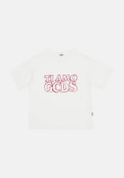 GCDS T-shirt a manica corta bianca da bambina con stampa logo B2KW2335BA3 15 GCDS 