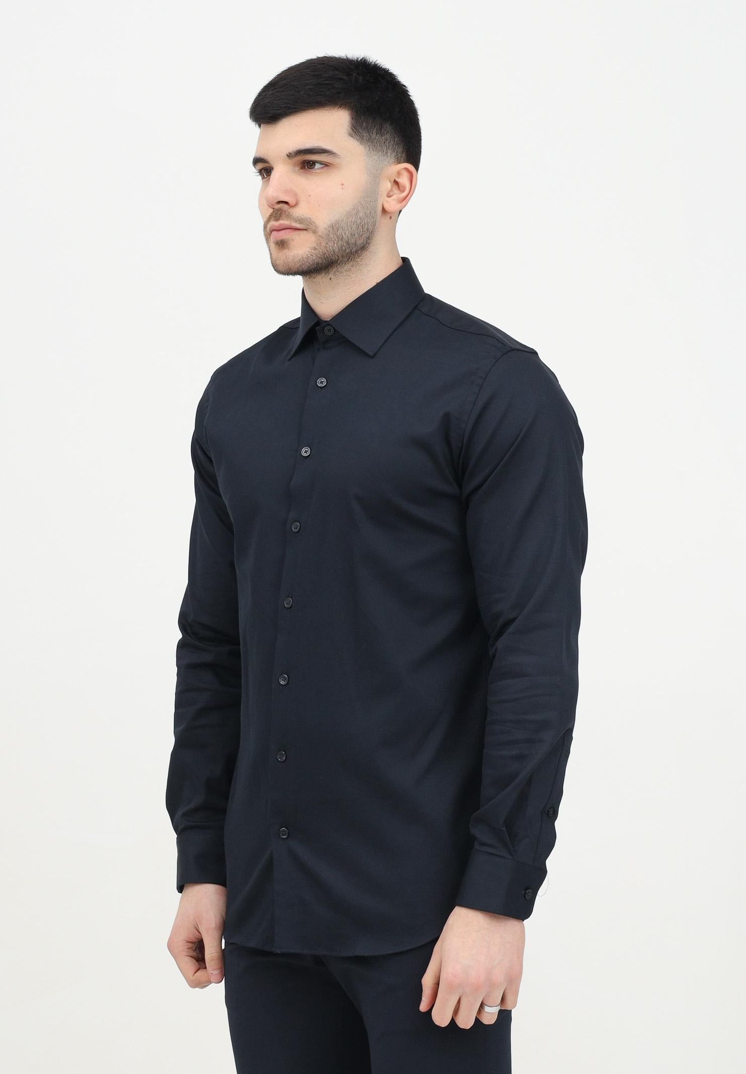 SELECTED HOMME Camicia a manica lunga nera da uomo 16092939 Black SELECTED HOMME 