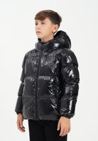 DSQUARED2 Piumino nero per donna, ragazzi e bambini con logo Maple Leaf DQ3042D0ADY DQ900 DSQUARED2 
