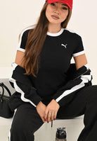 PUMA T-shirt a manica corta T7 nera da donna 632129 01 PUMA 