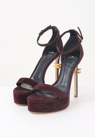 ELISABETTA FRANCHI Sandali con tacco bordeaux da donna SA44L56E2 EA4 ELISABETTA FRANCHI 