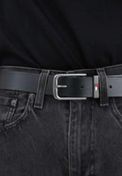 TOMMY JEANS Cintura Denton nera da uomo AM0AM14286 BDS TOMMY JEANS 
