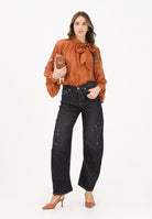 VICOLO Jeans Olly in denim nero da donna DF5284 NE VICOLO 