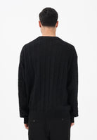 CALVIN KLEIN JEANS Maglioncino girocollo nero da uomo con logo LV04RE301GUB1 . CALVIN KLEIN JEANS 