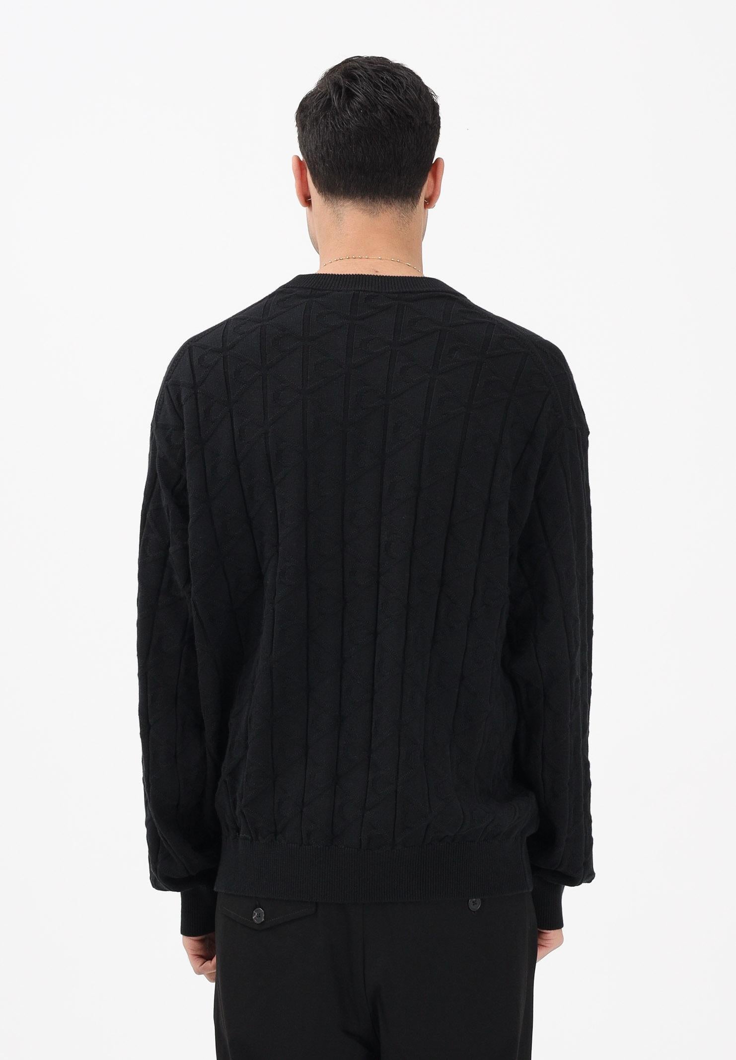 CALVIN KLEIN JEANS Maglioncino girocollo nero da uomo con logo LV04RE301GUB1 . CALVIN KLEIN JEANS 