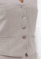 ONLY Gilet beige da donna 15331287 TaupeGray ONLY 