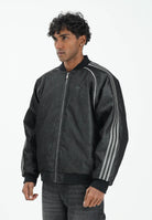 ADIDAS ORIGINALS Giubbotto di jeans in denim nero da uomo JY2796  ADIDAS ORIGINALS 