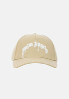 PALM ANGELS Cappello con visiera beige da donna con logo maxi BL00COZ0975 BE PALM ANGELS 