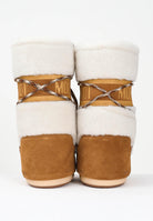 MOON BOOT Stivali da neve LAB69 ICON in shearling panna da donna 80D1402610 MA03 MOON BOOT 