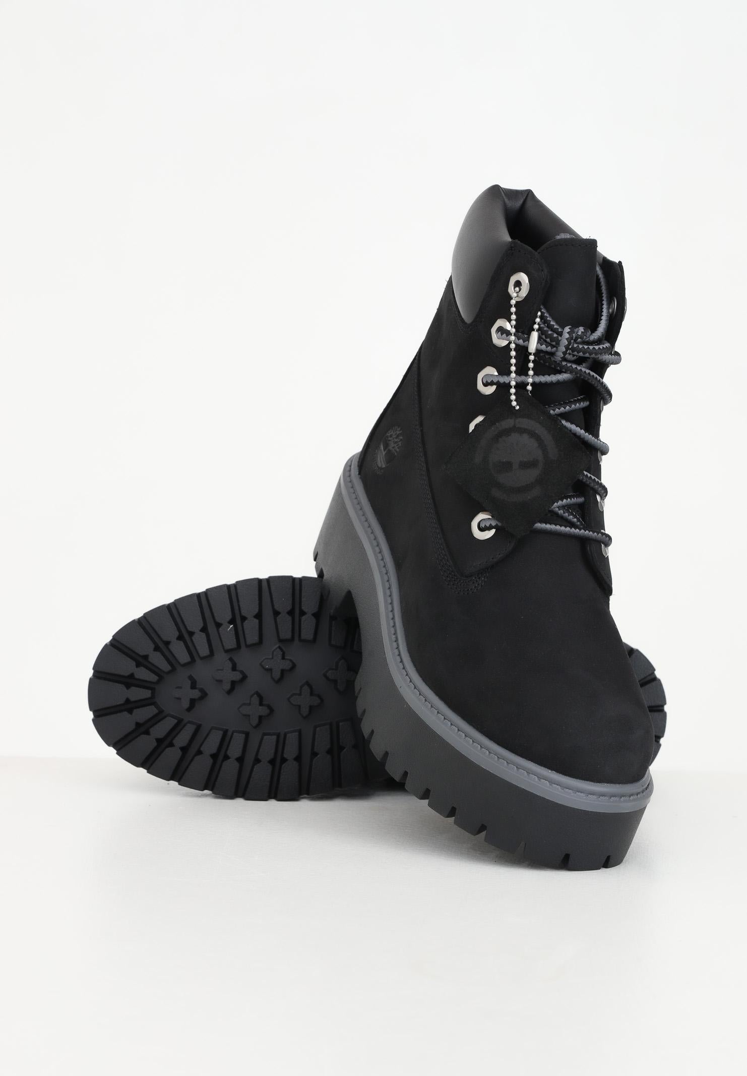 TIMBERLAND Anfibi Stone Street 6-Inch neri da donna TB1A5RH50151 . TIMBERLAND 