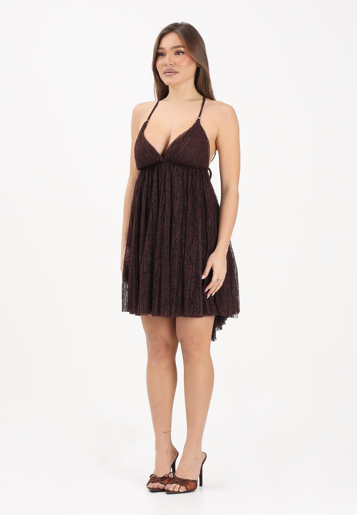 ELISABETTA FRANCHI Abito corto cacao da donna AB97062E2 644 ELISABETTA FRANCHI 