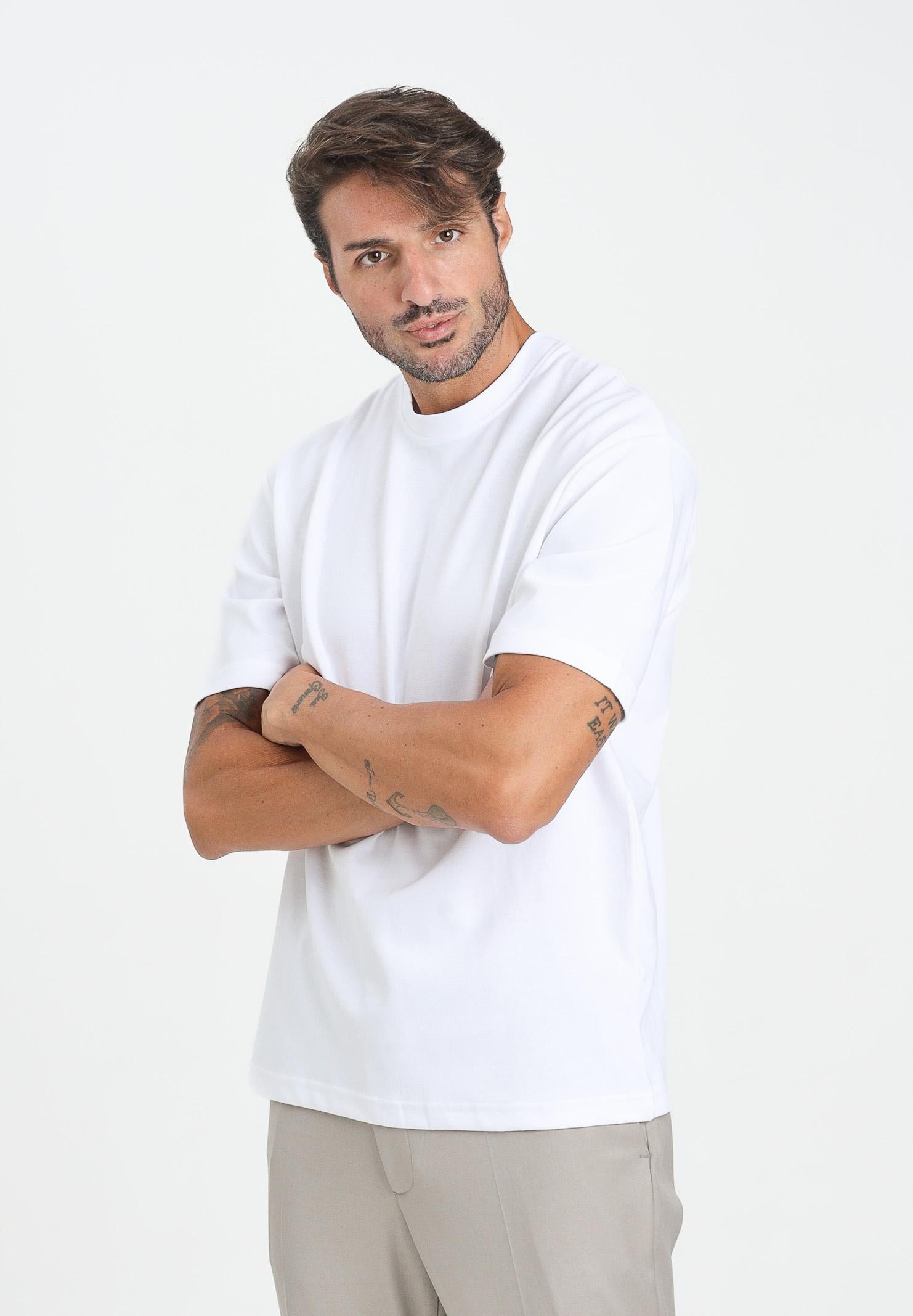 SELECTED HOMME T-shirt a manica corta bianca da uomo 16094143 BrightWhite SELECTED HOMME 