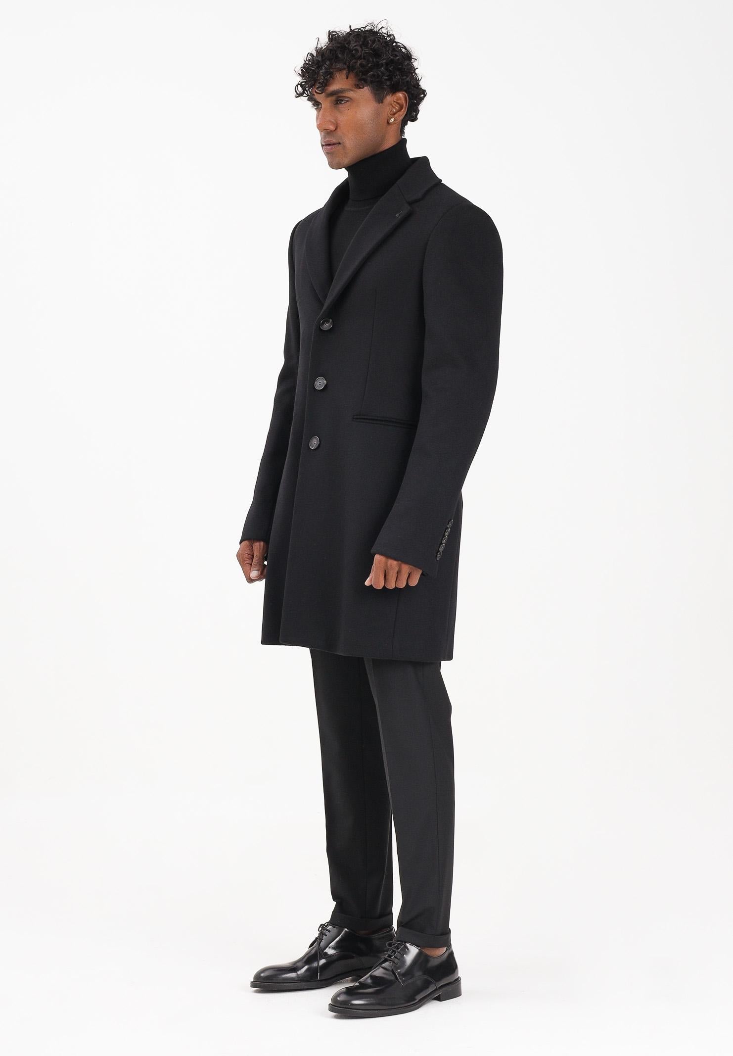 PATRIZIA PEPE Cappotto nero da uomo 5O0003A171 K103 PATRIZIA PEPE 