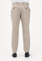 SELECTED HOMME Pantalone elegante beige da uomo con motivo gessato 16100152 SA SELECTED HOMME 
