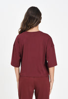 PUMA T-shirt a manica corta WARDROBE Essentials bordeaux da donna 629743 96 PUMA 