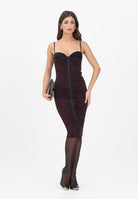 ELISABETTA FRANCHI Abito midi bordeaux da donna con drappeggi AB81556E2 EA4 ELISABETTA FRANCHI 