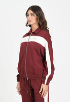 PUMA Felpa con zip T7 bordeaux da donna 632137 96 PUMA 