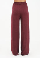 HINNOMINATE Pantalone realizzato in maglia morbida color bordeaux da donna HMABW02128 RS02 HINNOMINATE 