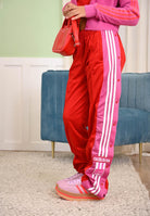 ADIDAS ORIGINALS Pantalone sportivo Adibreak rosso e rosa da donna JV8553  ADIDAS ORIGINALS 