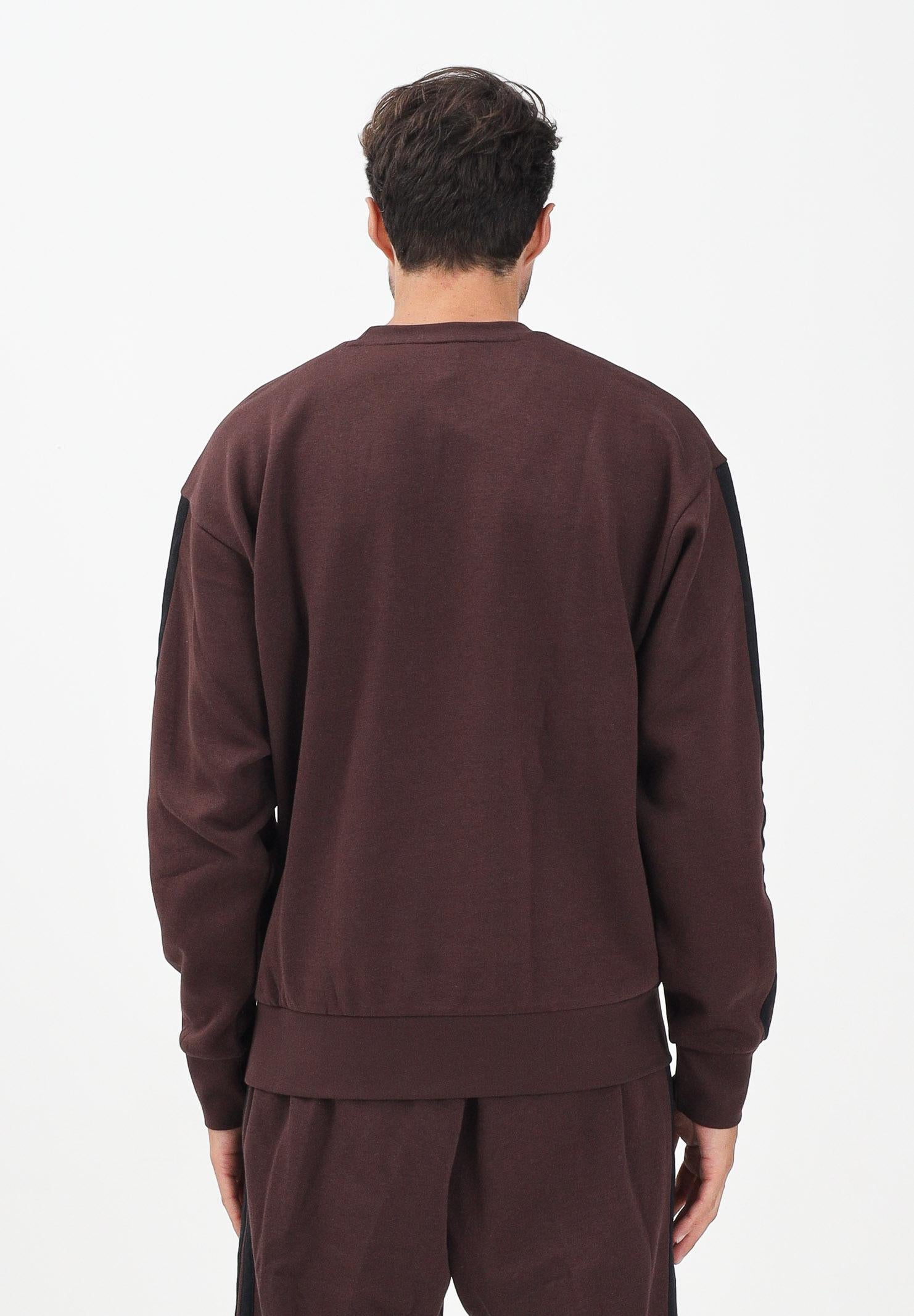 ADIDAS PERFORMANCE Felpa girocollo Essentials 3-Stripes French Terry marrone da uomo JX0742 . ADIDAS PERFORMANCE 