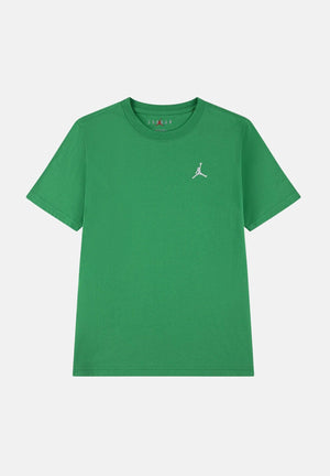 JORDAN T-shirt a manica corta verde per bambino e bambina con ricamo Jumpman 95D266 F4F JORDAN 