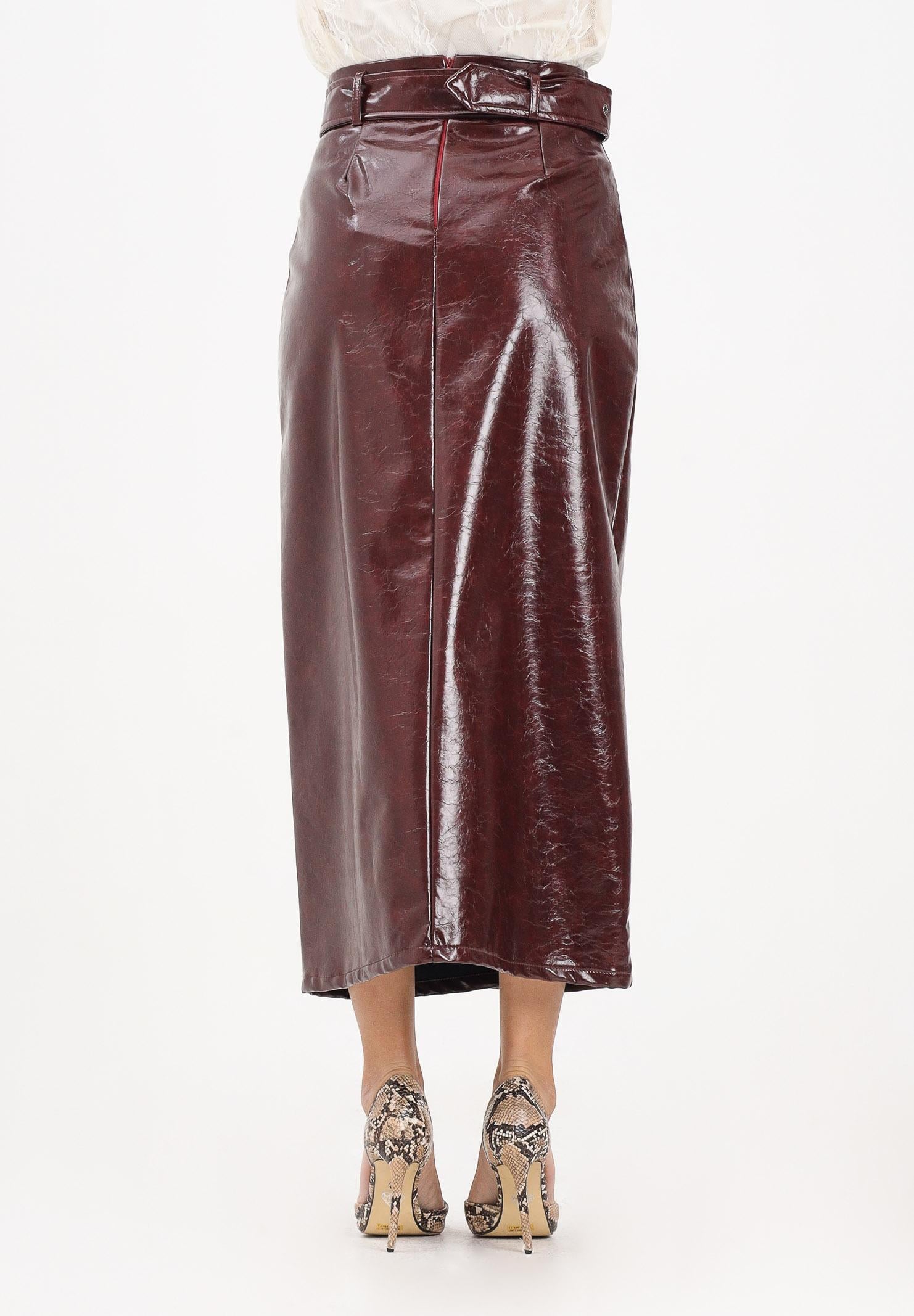 TPN Gonna midi Deming bordeaux da donna DEMING012W5 9Y TPN 