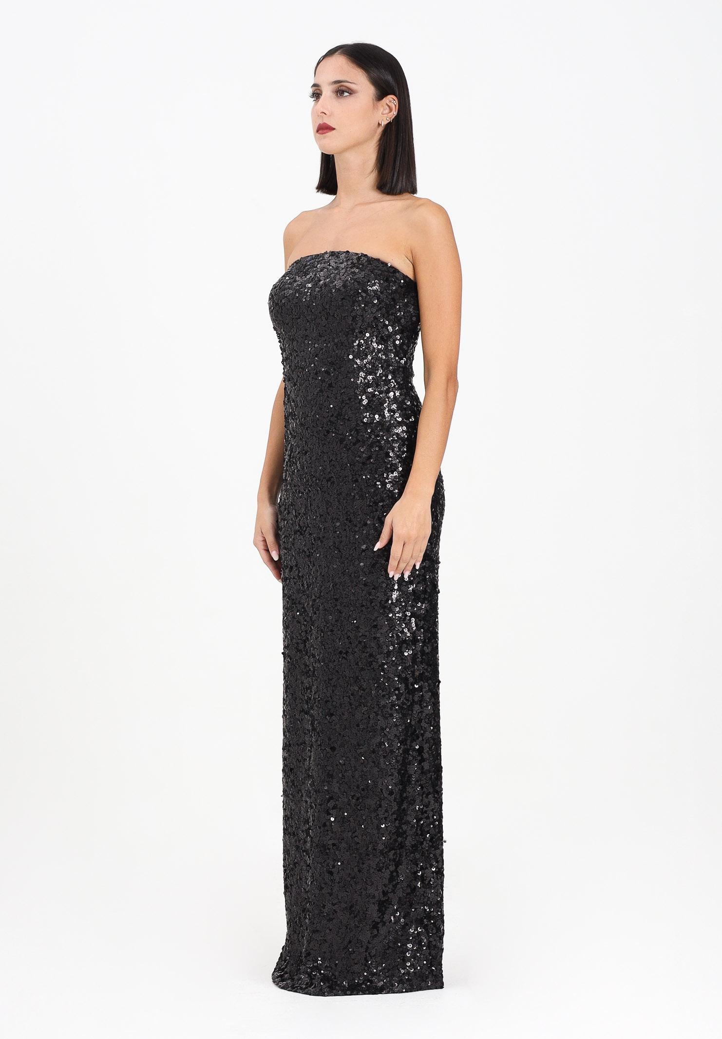 PINKO Women's long black dress with sequins – Pavidas