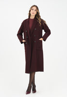 VICOLO Cappotto lungo bordeaux da donna TF0001 FU39 VICOLO 