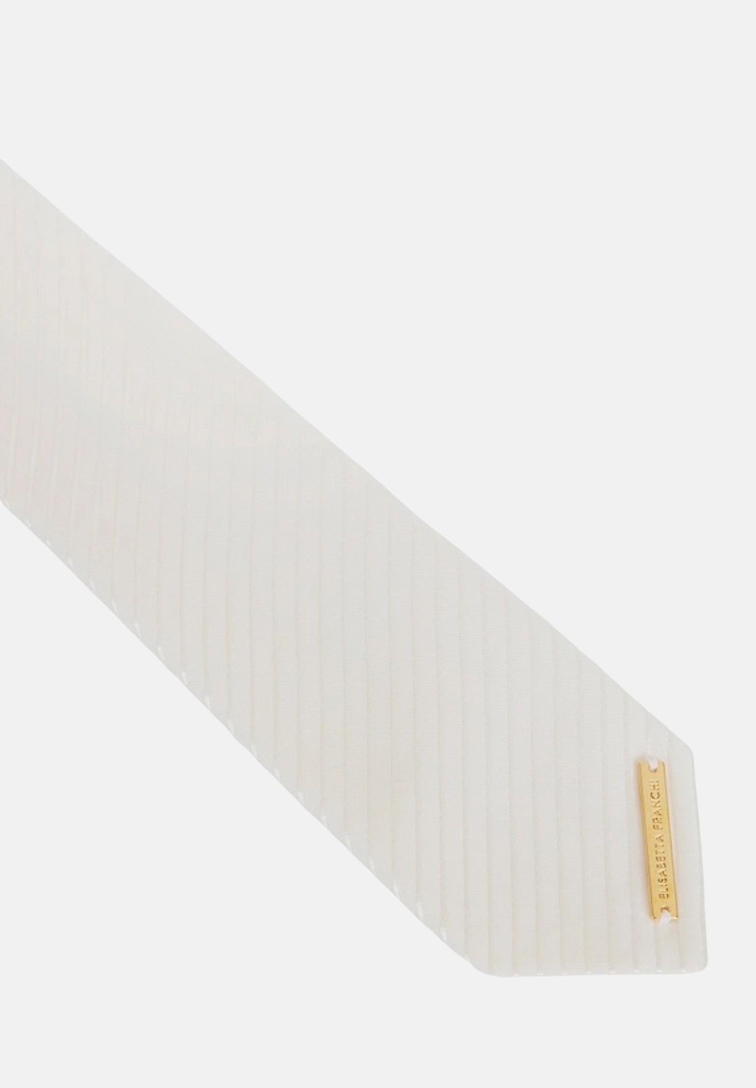 ELISABETTA FRANCHI Cravatta bianco latte da donna con trama CR08L57E2 DZ9 ELISABETTA FRANCHI 