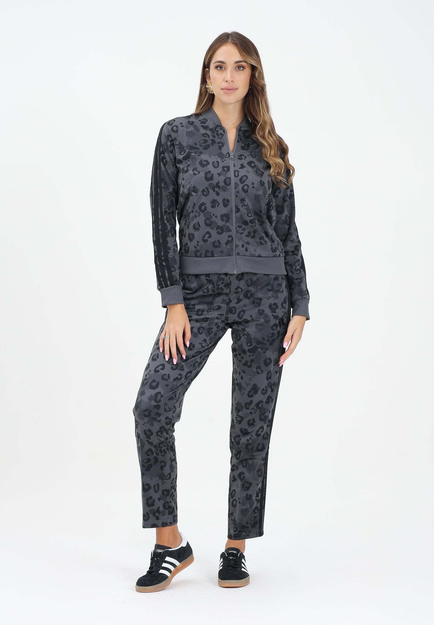 ADIDAS PERFORMANCE Tuta Essentials 3-Stripes Leo grigia da donna JW8762  ADIDAS PERFORMANCE 