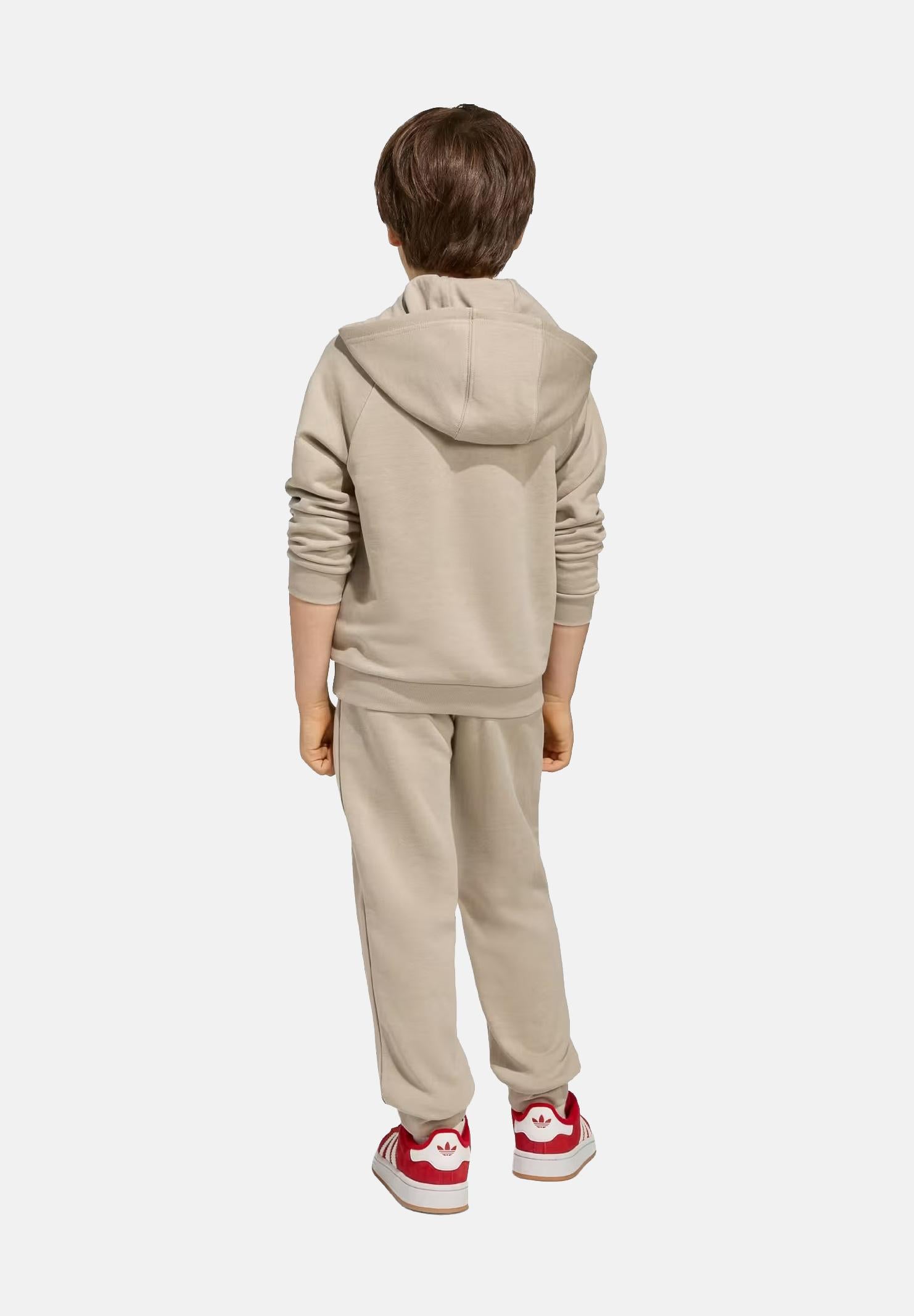 ADIDAS ORIGINALS Tuta GRAPHIC TREFOIL LOOSE beige da bambino KD5772 . ADIDAS ORIGINALS 