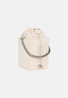 GCDS Borsa a mano panna da donna con logo GCDS in rilievo 3D GCDSD001 10 GCDS 