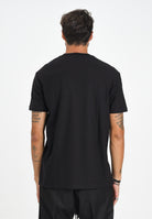 ARMANI EXCHANGE T-shirt a manica corta nera da uomo con fantasia logo jacquard XM001431AF10337 FC022 ARMANI EXCHANGE 