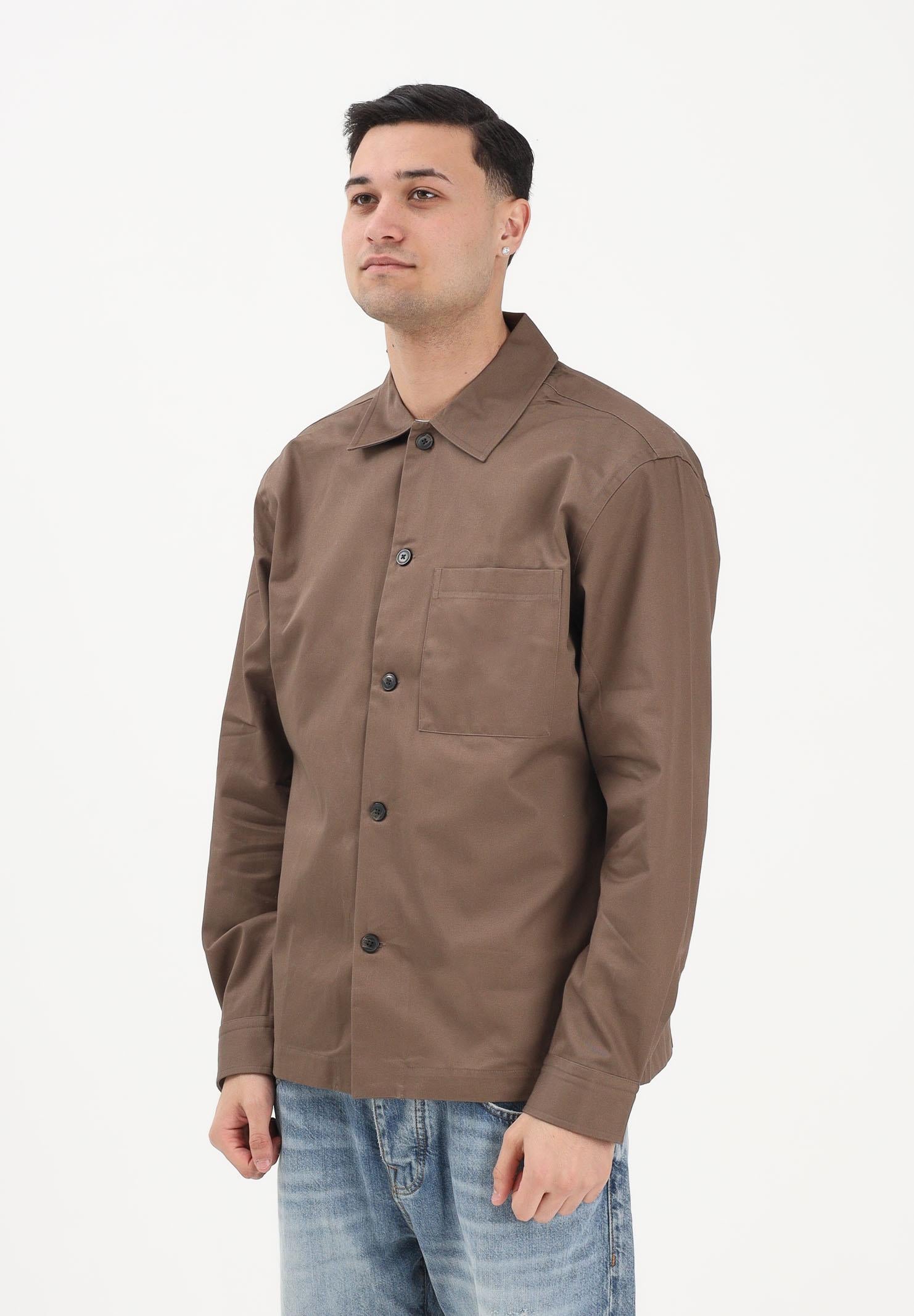 SELECTED HOMME Camicia a manica lunga marrone da uomo 16101969 CHCH SELECTED HOMME 