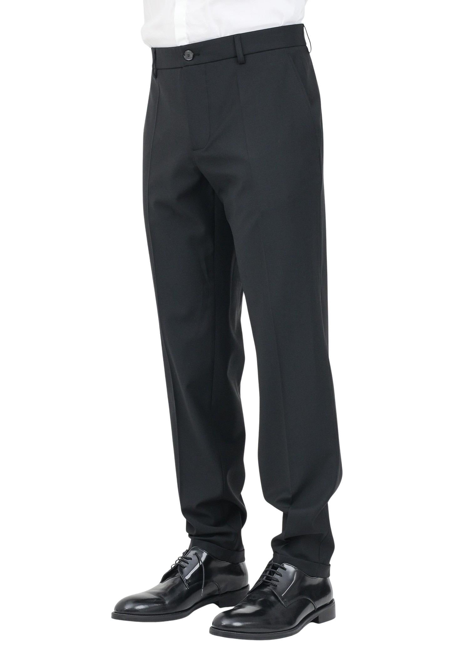 PATRIZIA PEPE Pantalone elegante nero da uomo 5PA429A1WK K102 PATRIZIA PEPE 