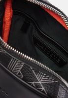 LACOSTE Borsello nero da uomo con stampa monogramma The Blend NH4410 H45 LACOSTE 