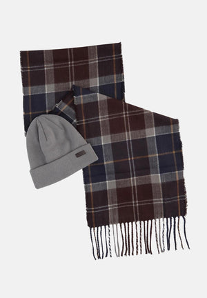 BARBOUR Set regalo con berretto Swinton e sciarpa Galingale grigio per uomo e donna 252MMGS0079 TN38 BARBOUR 