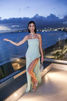 SANTAS Abito lungo CREAM verde menta da donna PV25020 VERDE SANTAS 