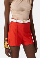 ELISABETTA FRANCHI Cintura in pelle avorio da donna CT88S62E2 360 ELISABETTA FRANCHI 