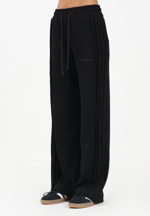 HINNOMINATE Pantalone sportivo nero da donna con nervature laterali HMABW01995 NE01 HINNOMINATE 