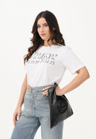 MAISON MARGIELA T-shirt a manica corta bianca per donna, ragazzi e bambini con logo sul petto M61020MM02Y M6100 MAISON MARGIELA 