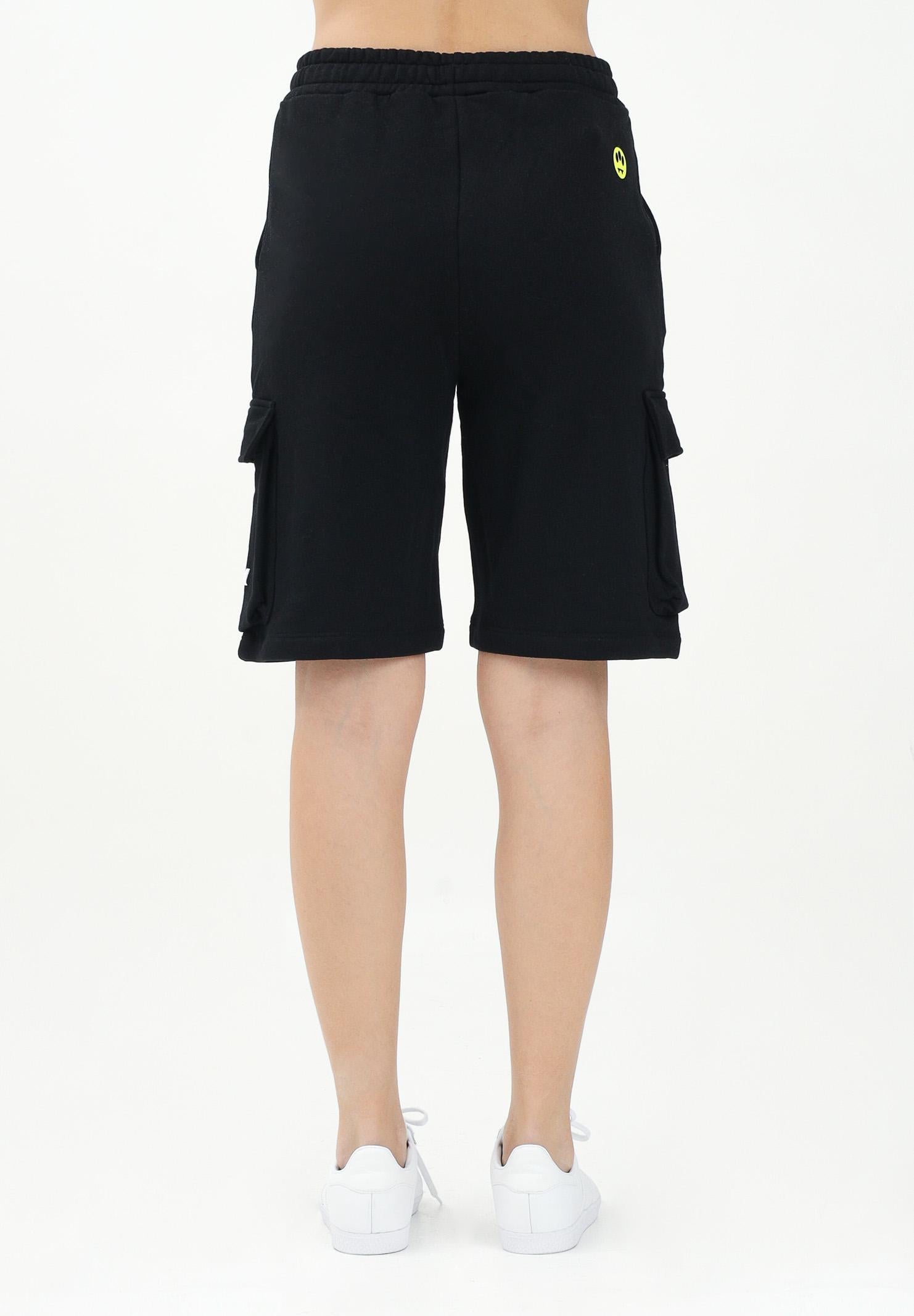 BARROW Shorts sportivo nero per donna, ragazzi e bambini con stampa logo S5BKJUBE084 110 BARROW 