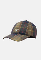 BARBOUR Cappello con visiera Tartan nei toni del verde e blu per uomo e donna 261-MHA0617 TN11 BARBOUR 