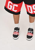 GCDS Sneakers nere da uomo con fascia a strappo logata B1EU4204AF2 45 GCDS 
